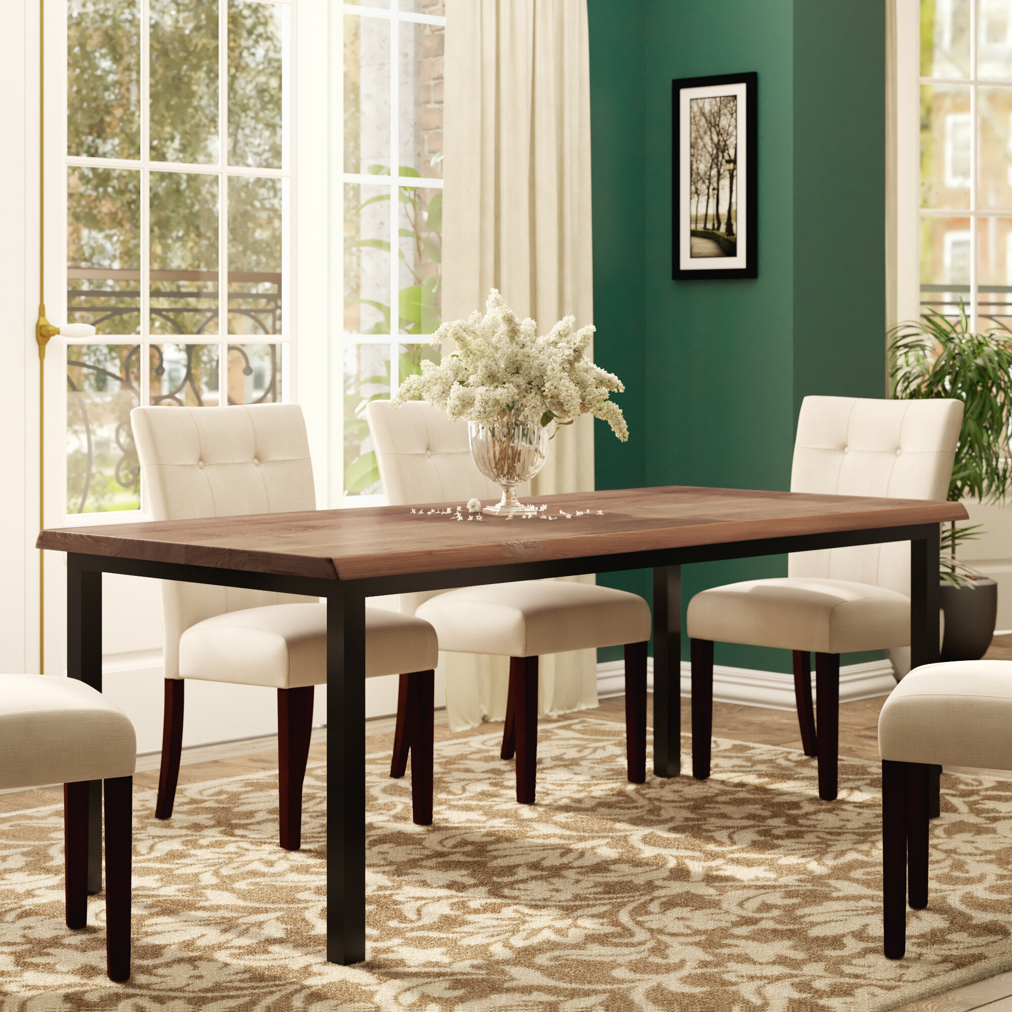 Danny Walnut Dining Table with Live Edge