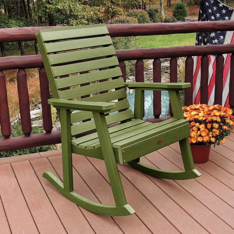 Dried Sage Weatherproof Rocking Chair