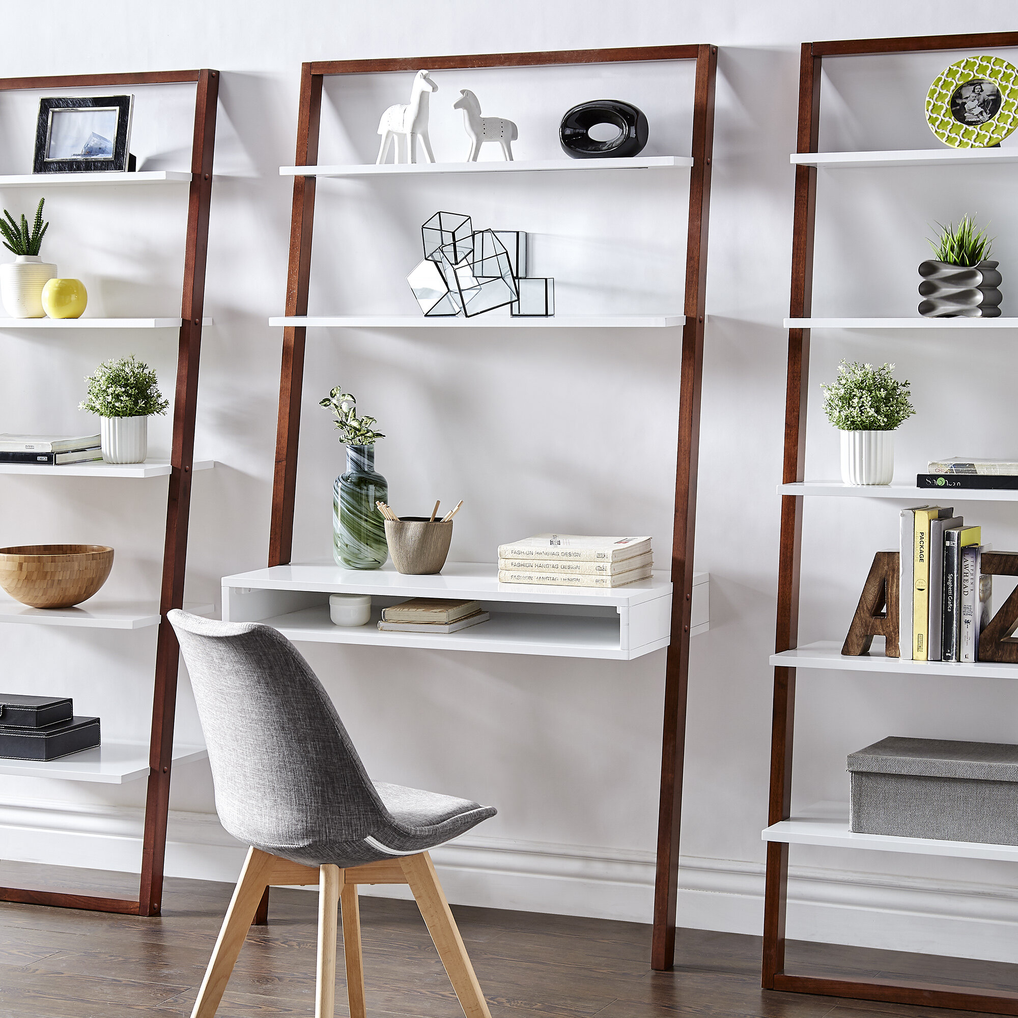 Espresso Manufactured Wood Square Wall Shelf