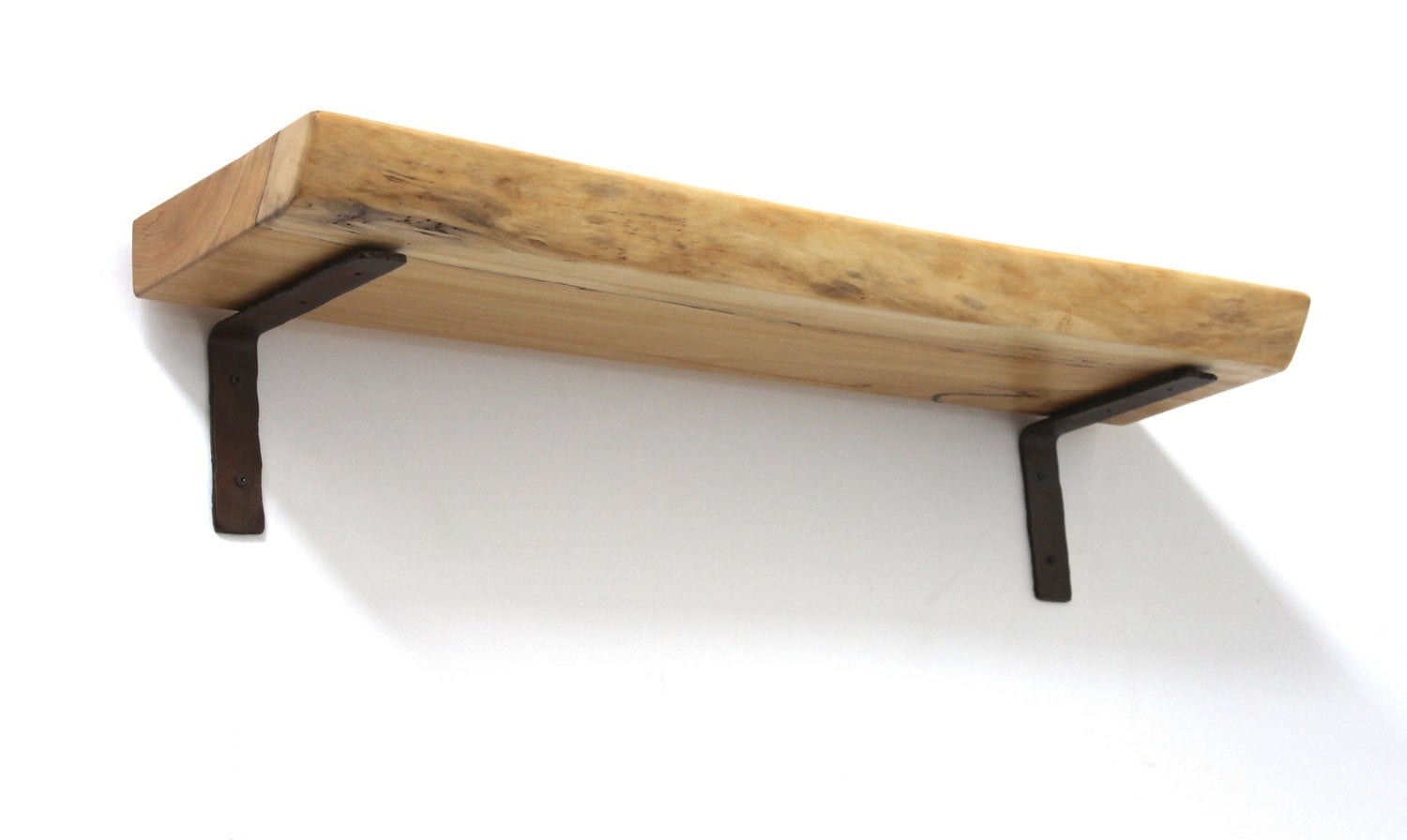 Floating Shelf Live Edge Slab Wood Open Shelving