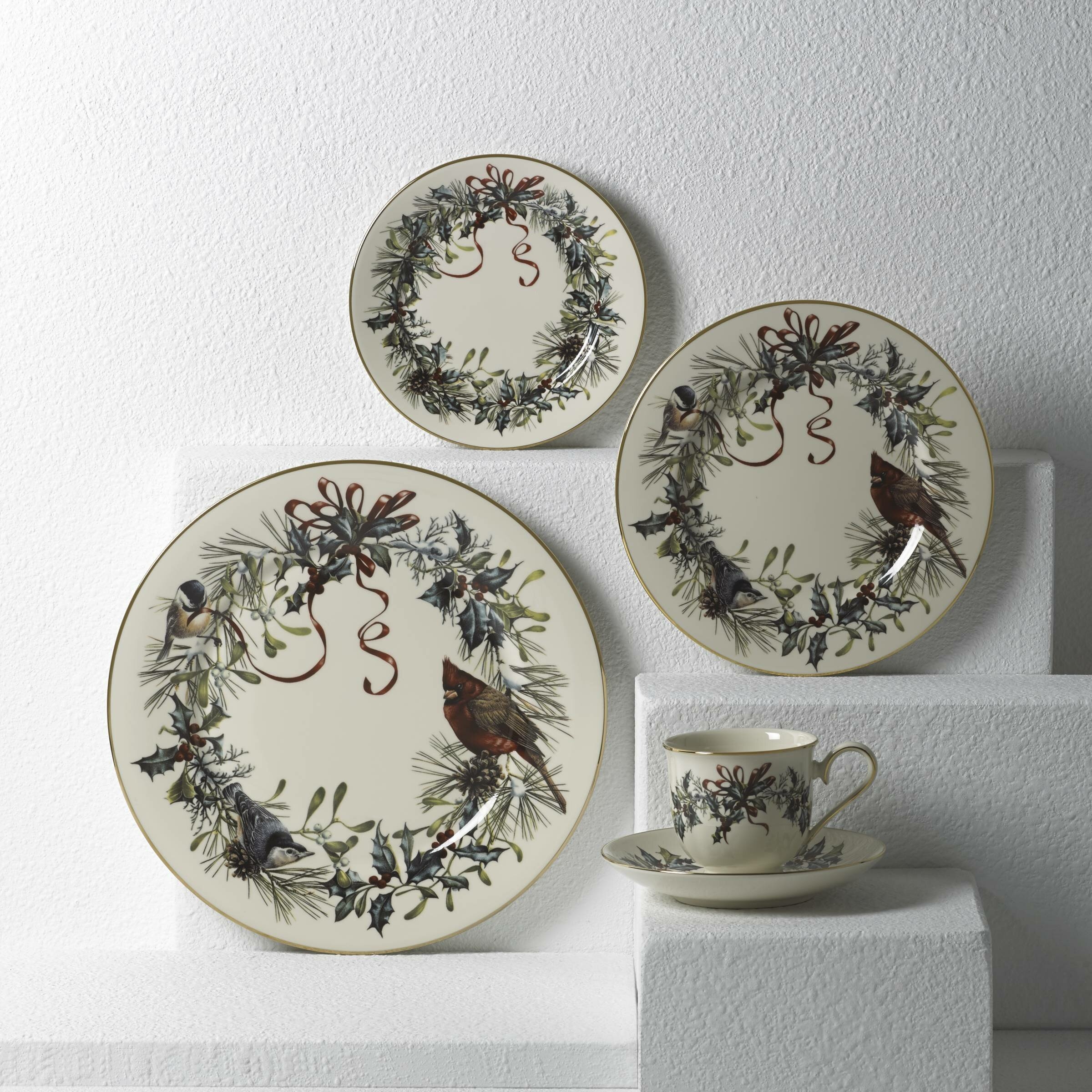 Ivory Bone China Round Dinnerware Set