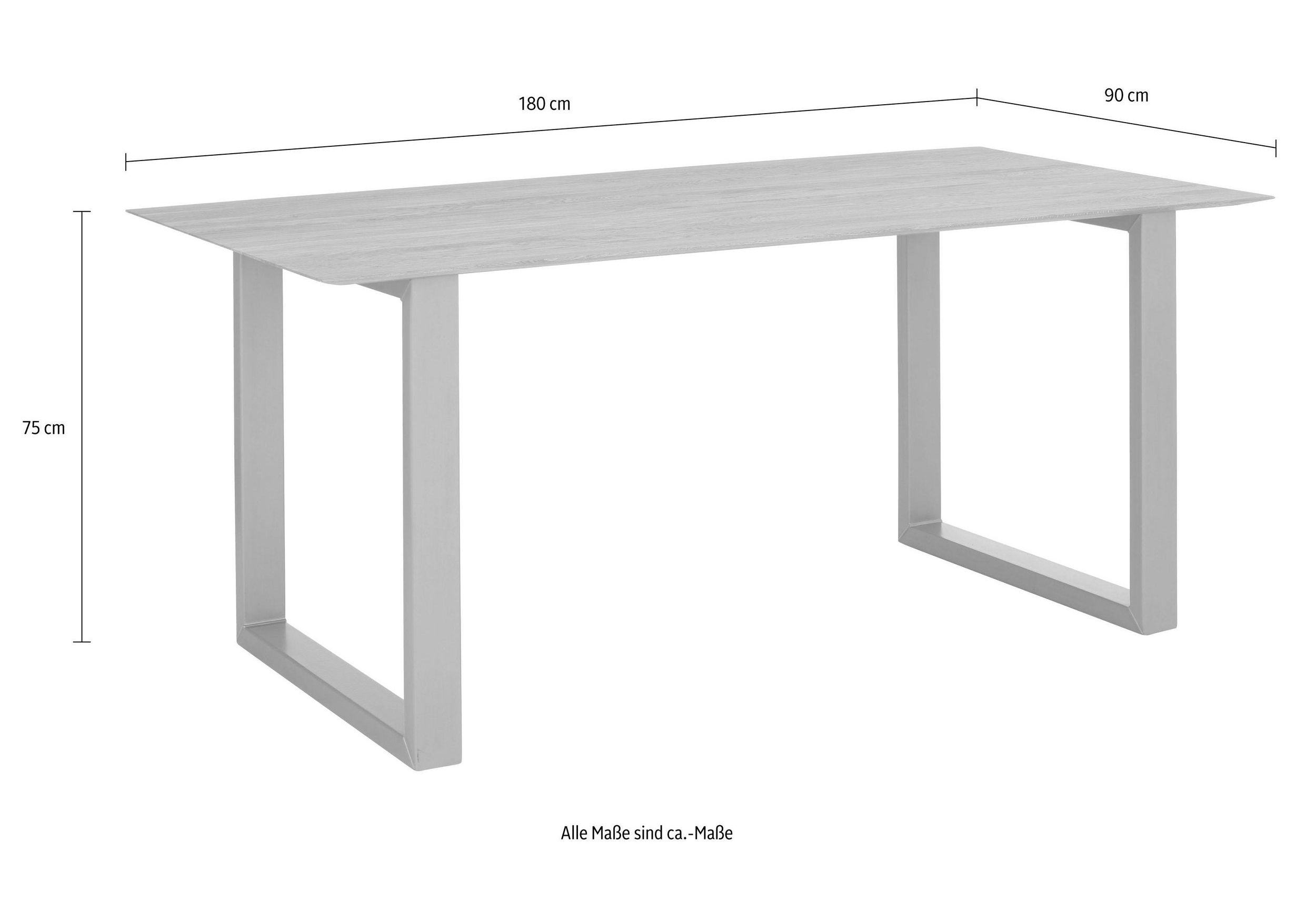 Lennon Living Edge Solid Wood Dining Table