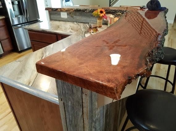 Live edge bars countertops and tables | Etsy