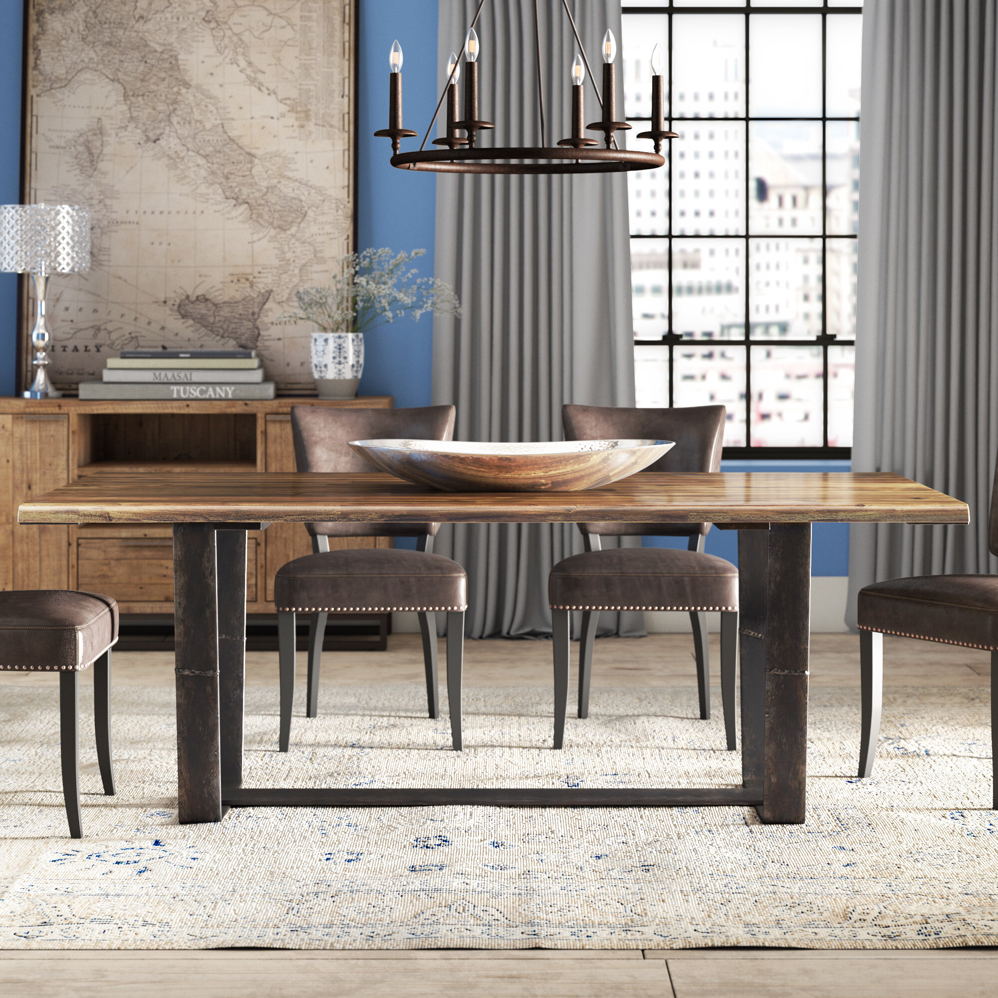 hooker live edge dining table