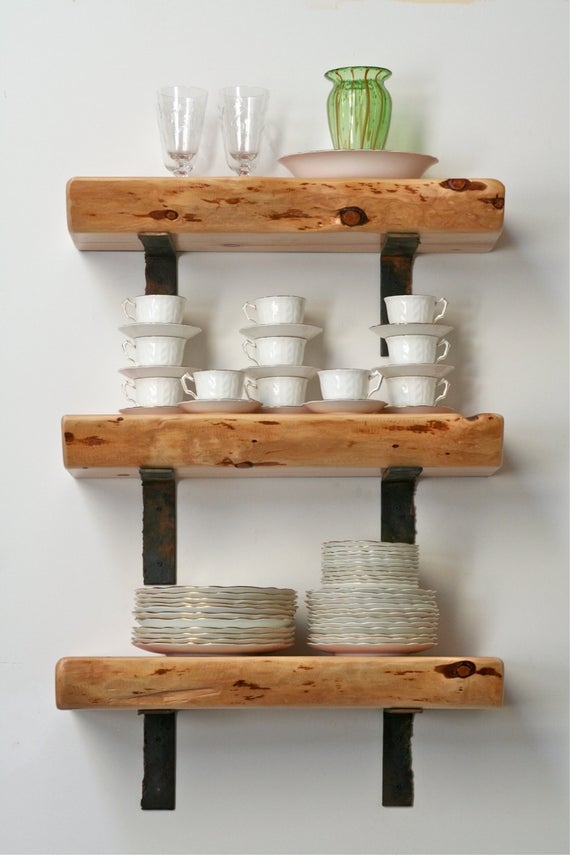 Live Edge Shelf Mantle