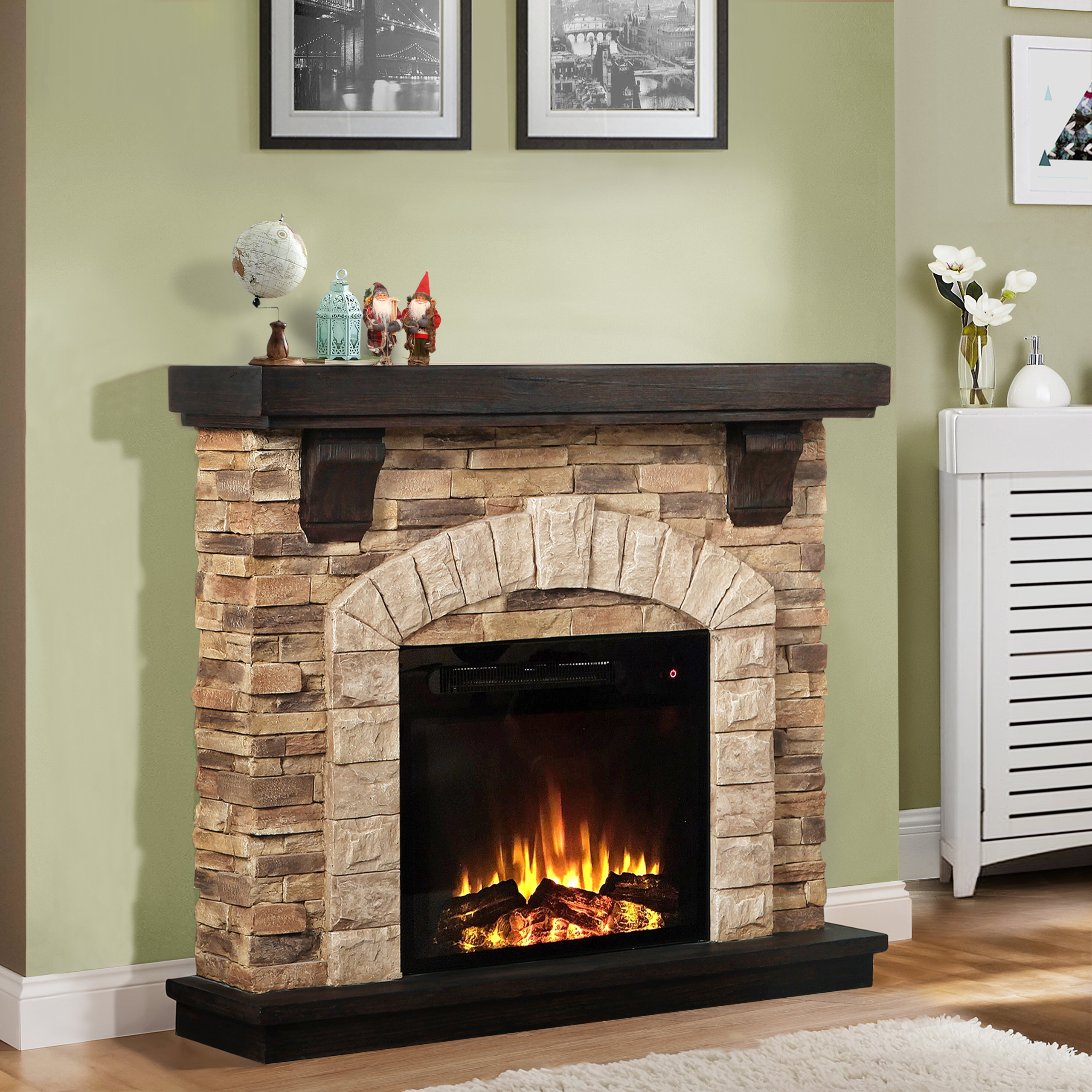 Live Edge Fireplace Mantel - VisualHunt