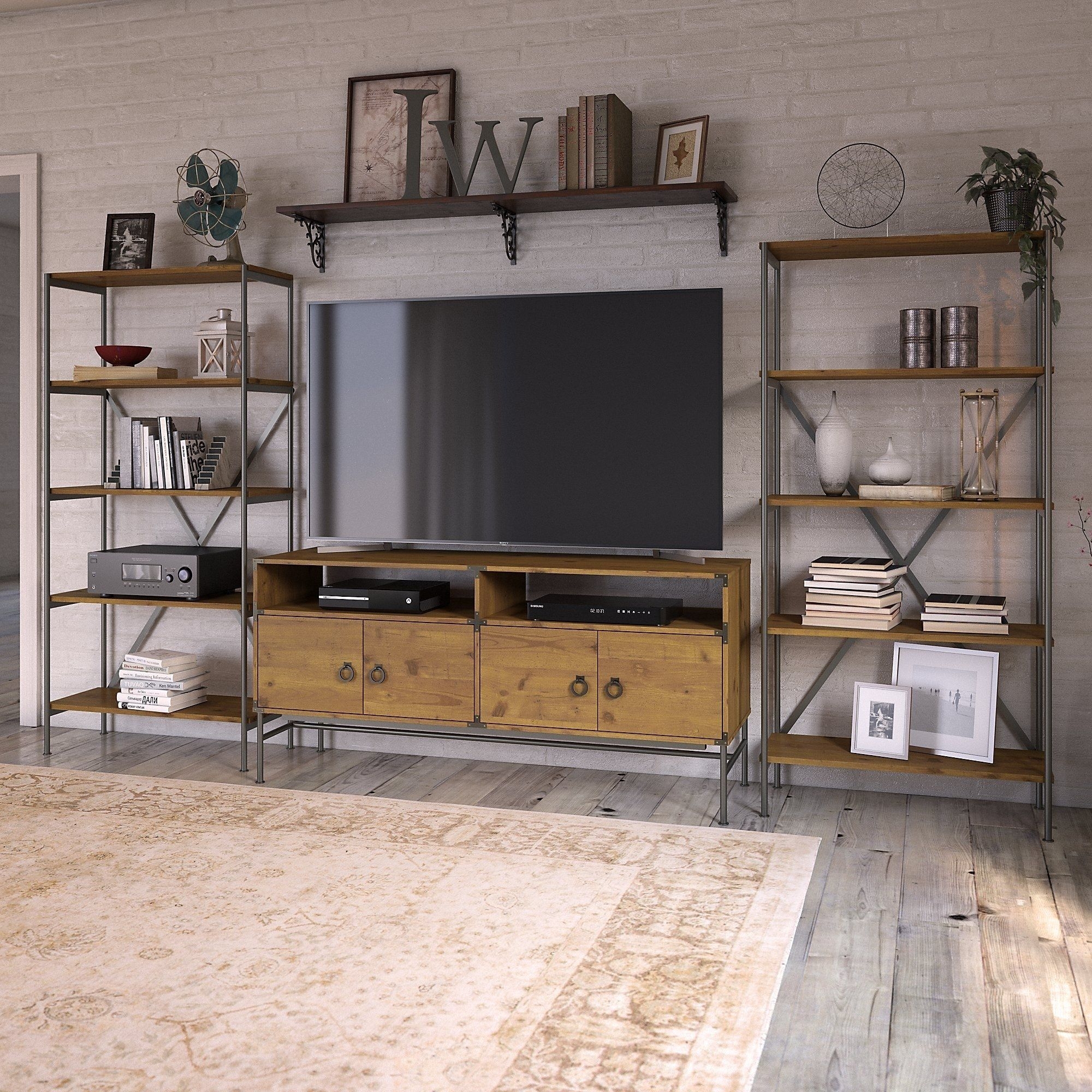 Manufactured Wood Metal Plastic Entertainment Center