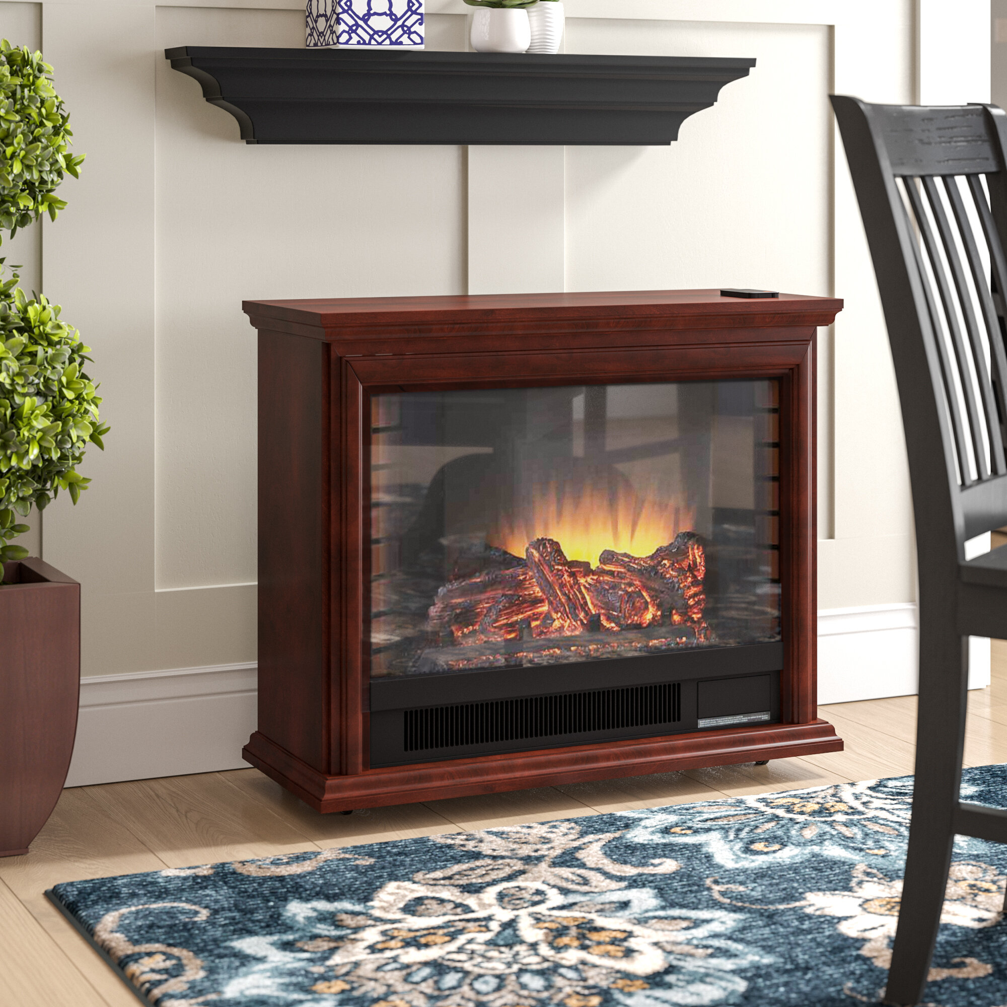 McGregor Mobile Electric Fireplace