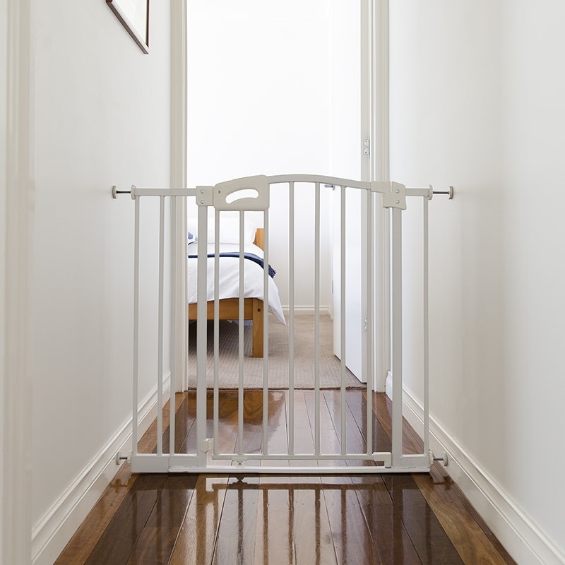 Metal White Pressure Mounting Safety Gate