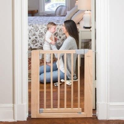 Natural Solid Manufactured Wood Safety Gate