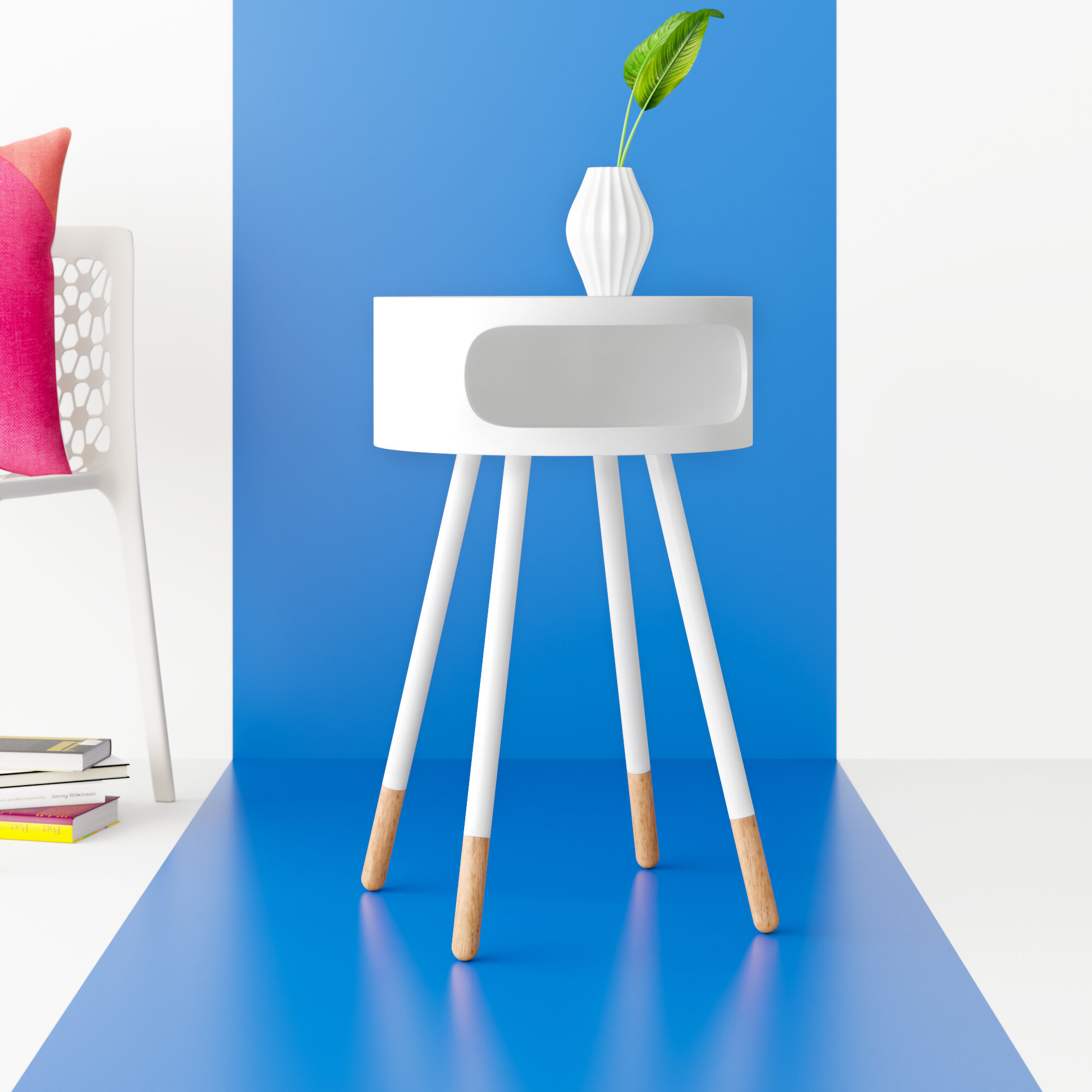 Navarro End Table with Storage