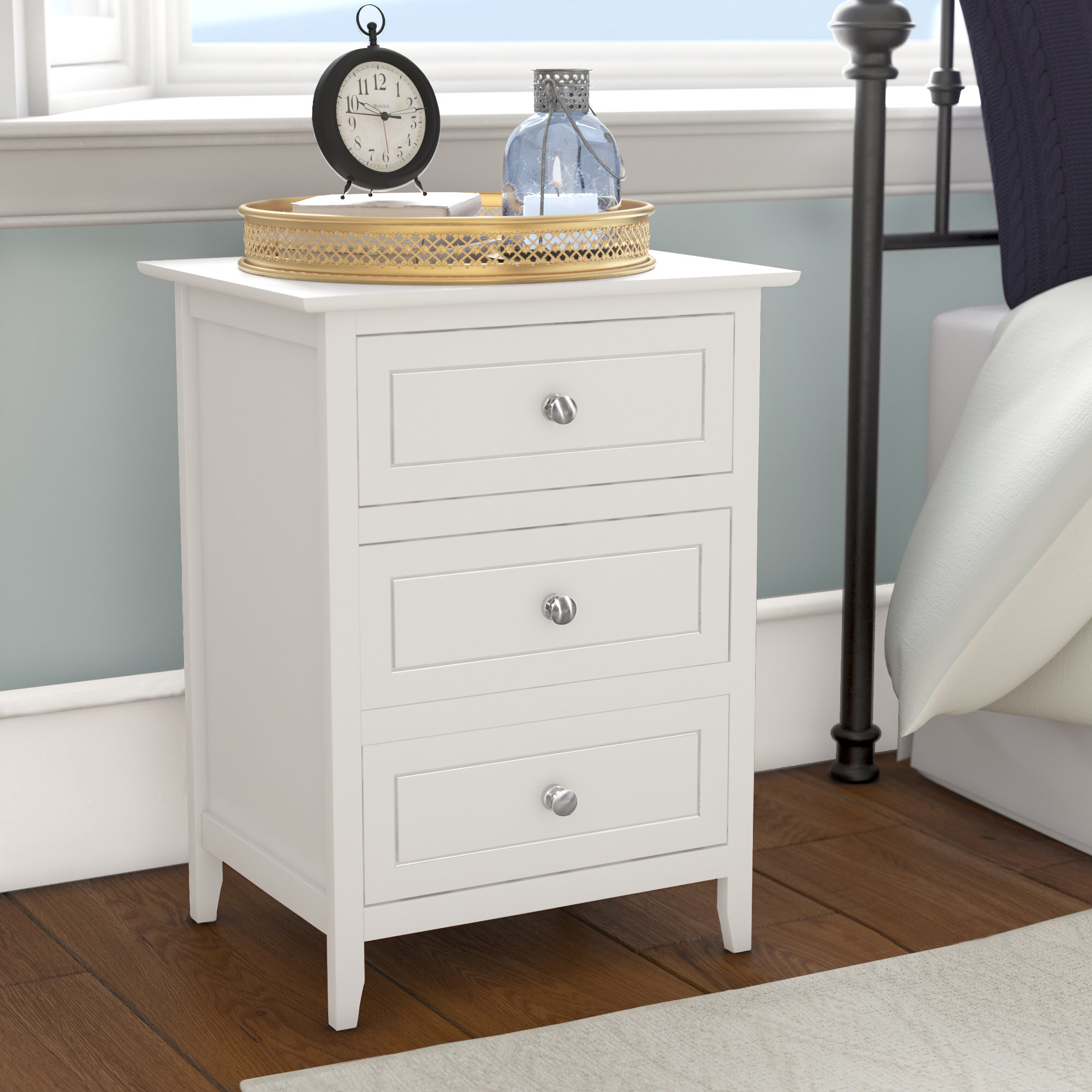 Ovellette 3 Drawer Nightstand