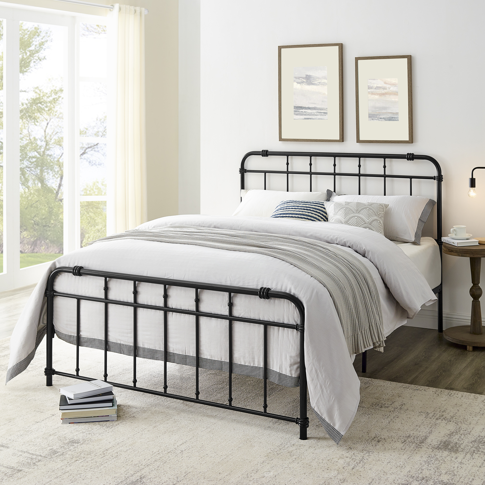 Queen Black Metal Bed Frame