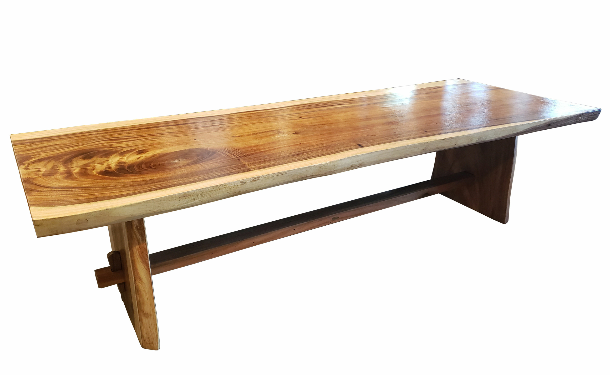 Seamus Live Edge Solid Slab Rectangular Conference Table