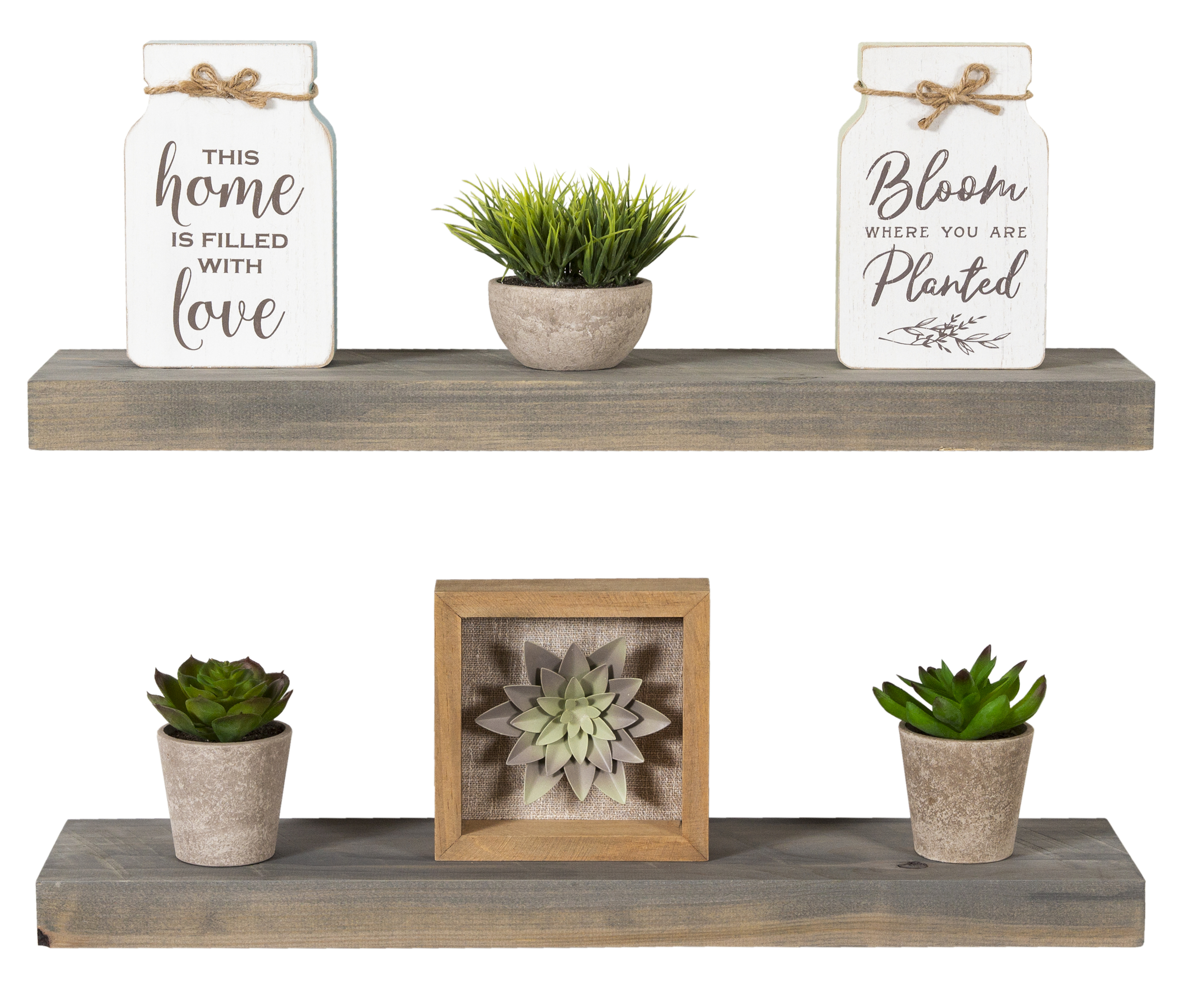 Sporgh 2 Piece Wall Shelf Set (Set of 2)