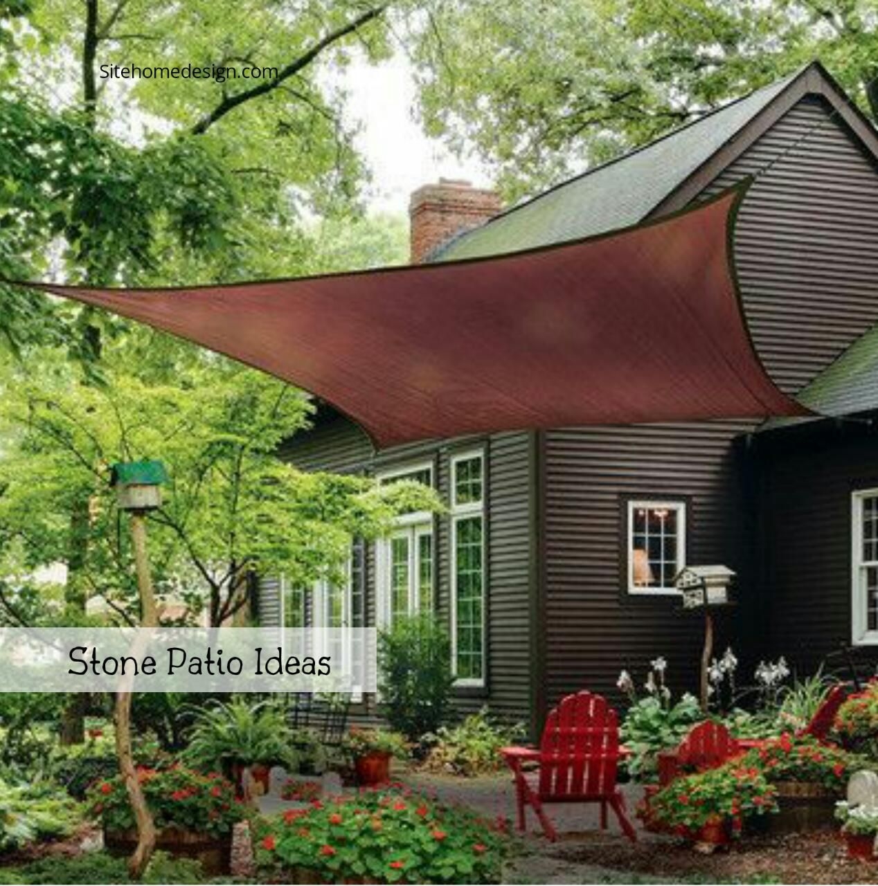 Terracotta Polyethylene Square Shade Sail