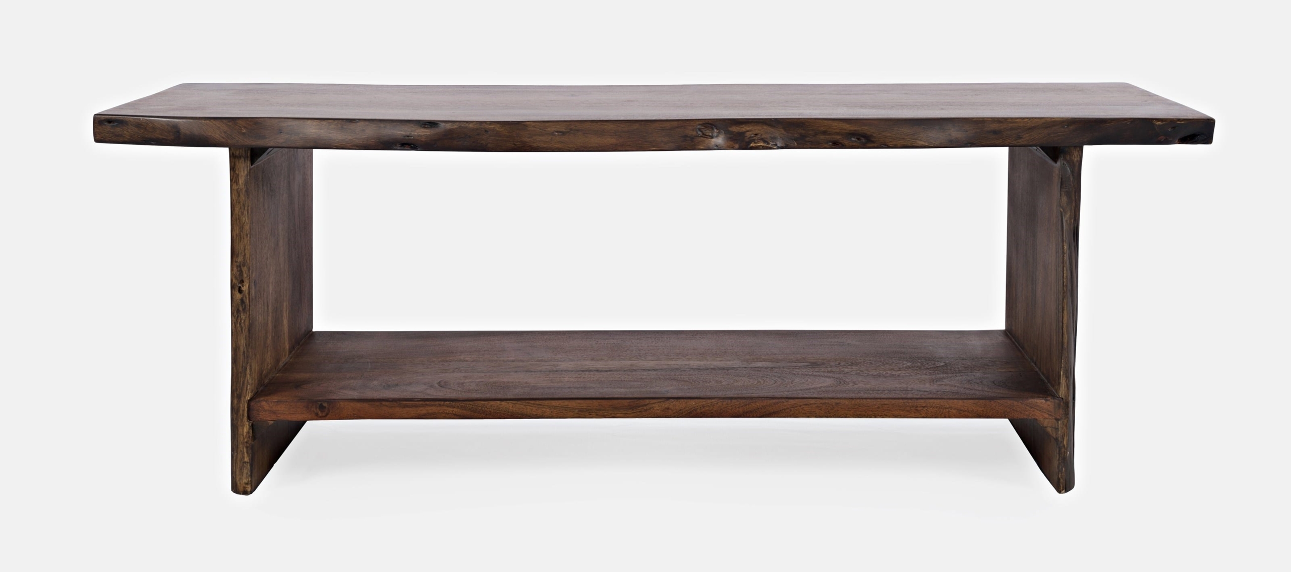 Wallasey Solid Wood Shelves Storage Bench