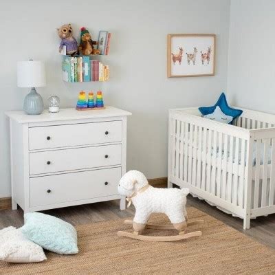 White Rectangle Metal U Floating Shelf