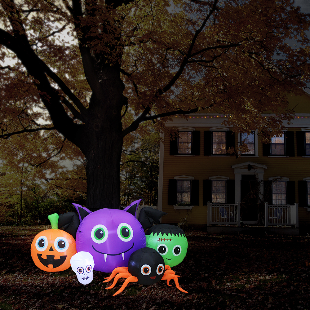 Smiling Spooky Town Halloween Inflatable