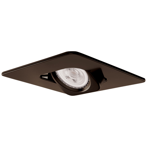 Adjustable Recessed Trim in Bronze