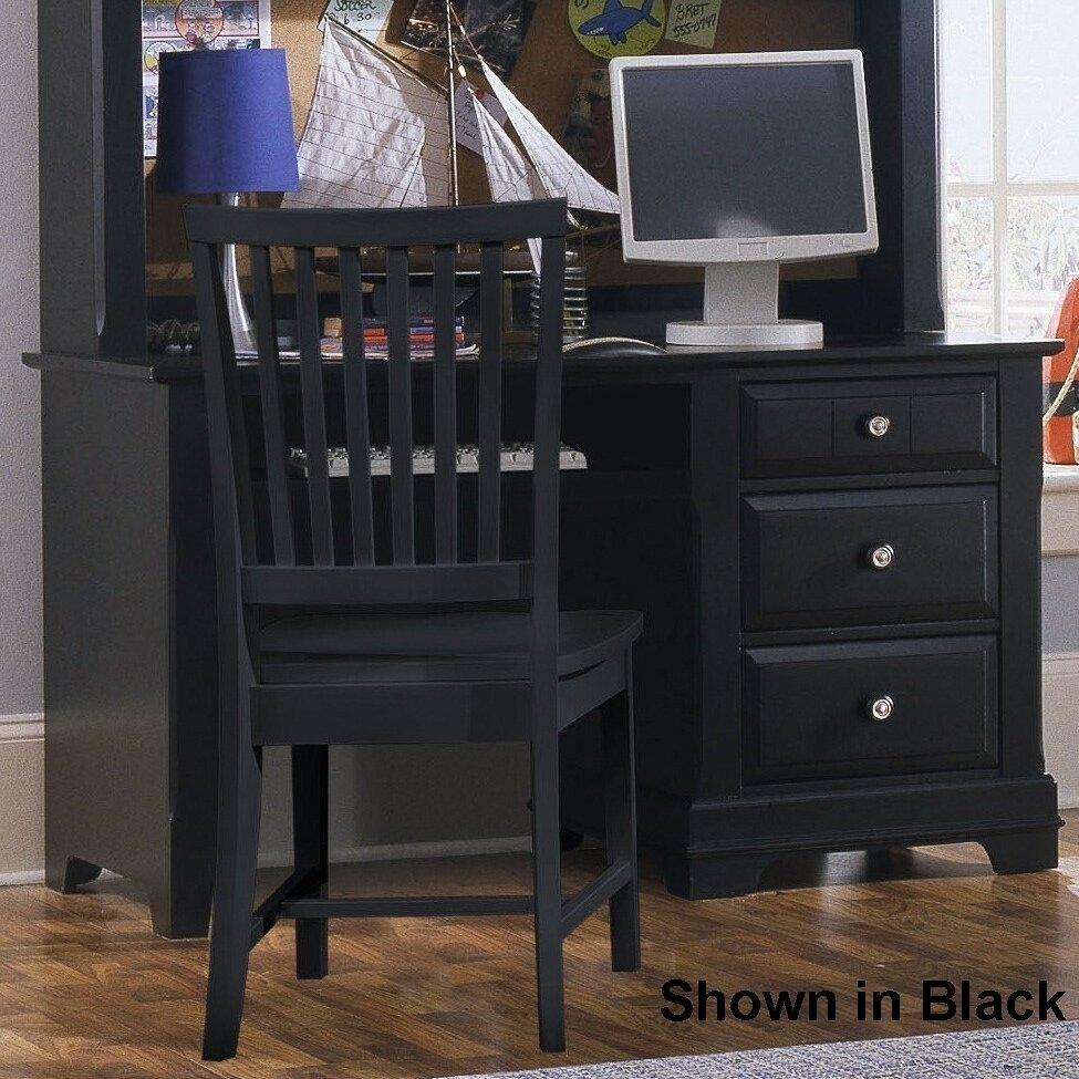 All Black Traditional Computer Desk