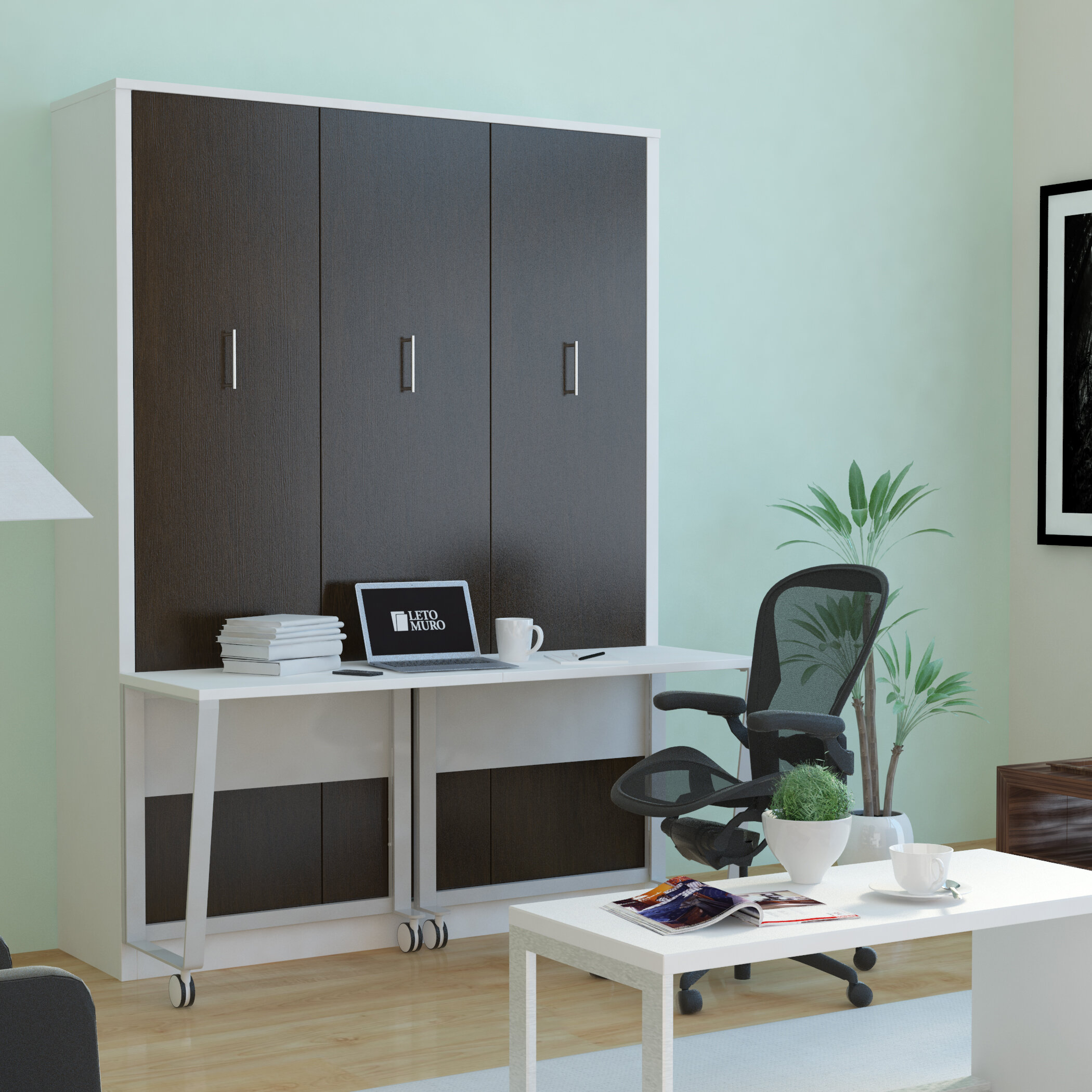 American Oak Murphy Bed