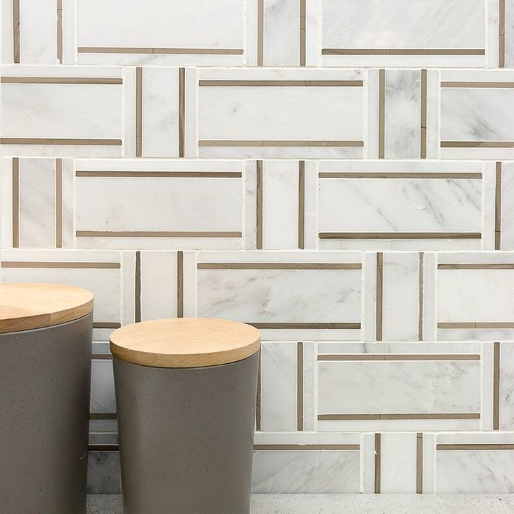 Athens Gray Marble Basketweave Mosaic Tile