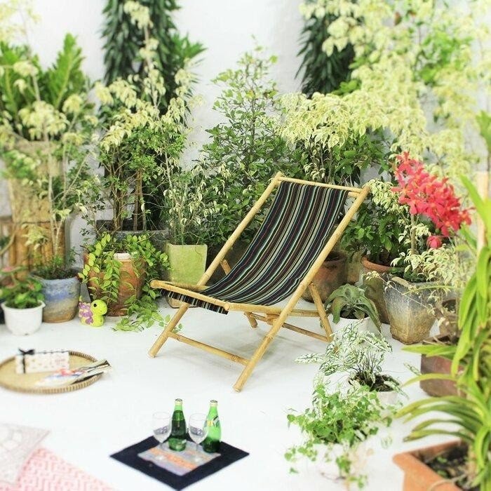 Bamboo Solid Wood Folding Beach Chair