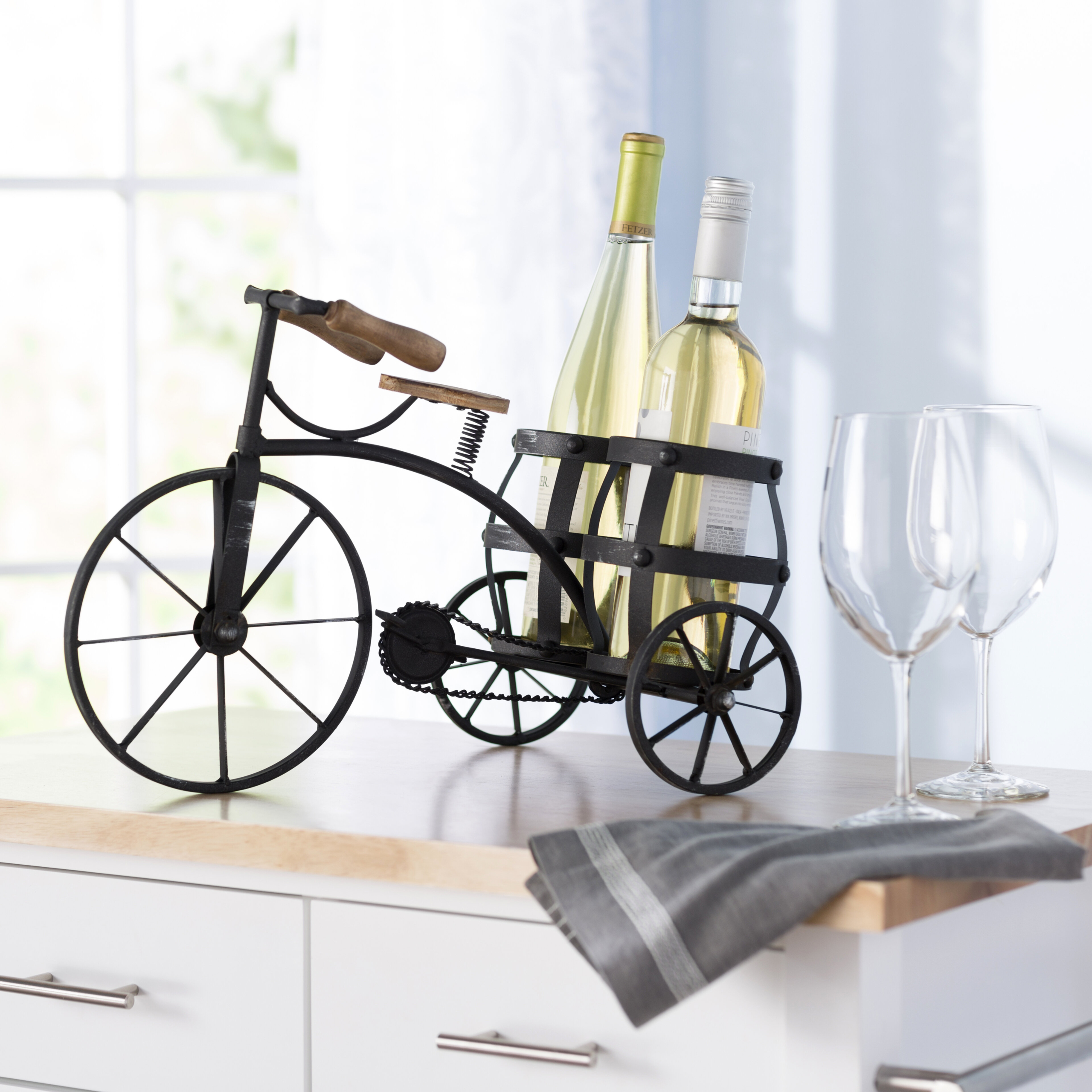 Bicycle Tabletop Wine Bottle Rack