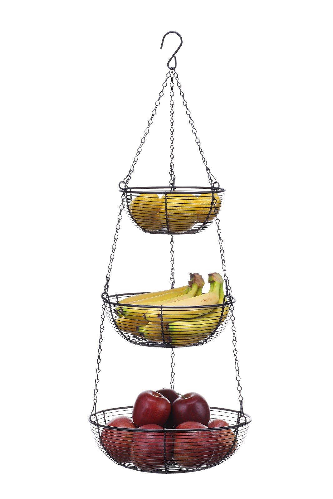 Black Decorative Fruit Basket