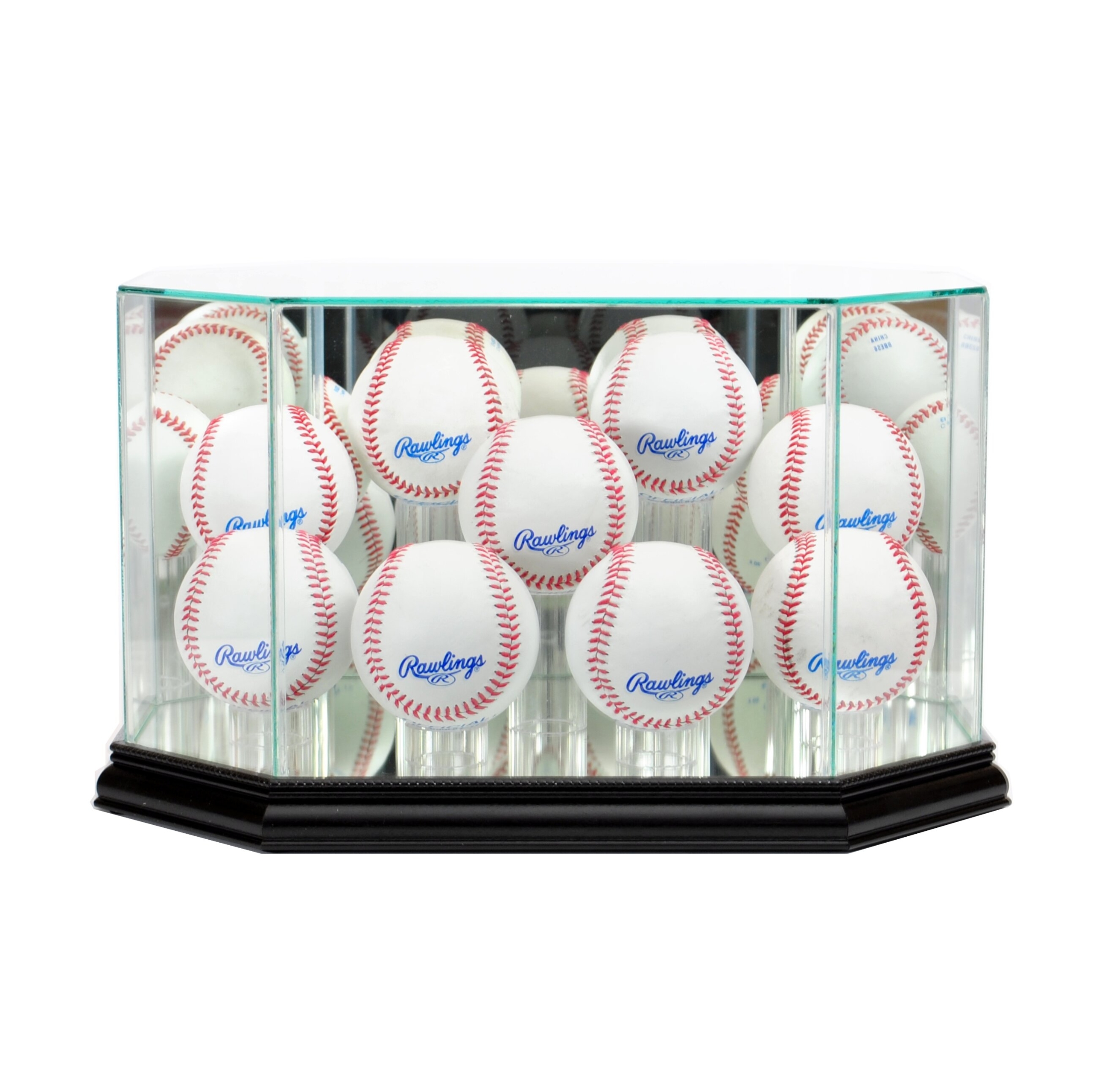 Black Octagon Nine Baseball Display Case