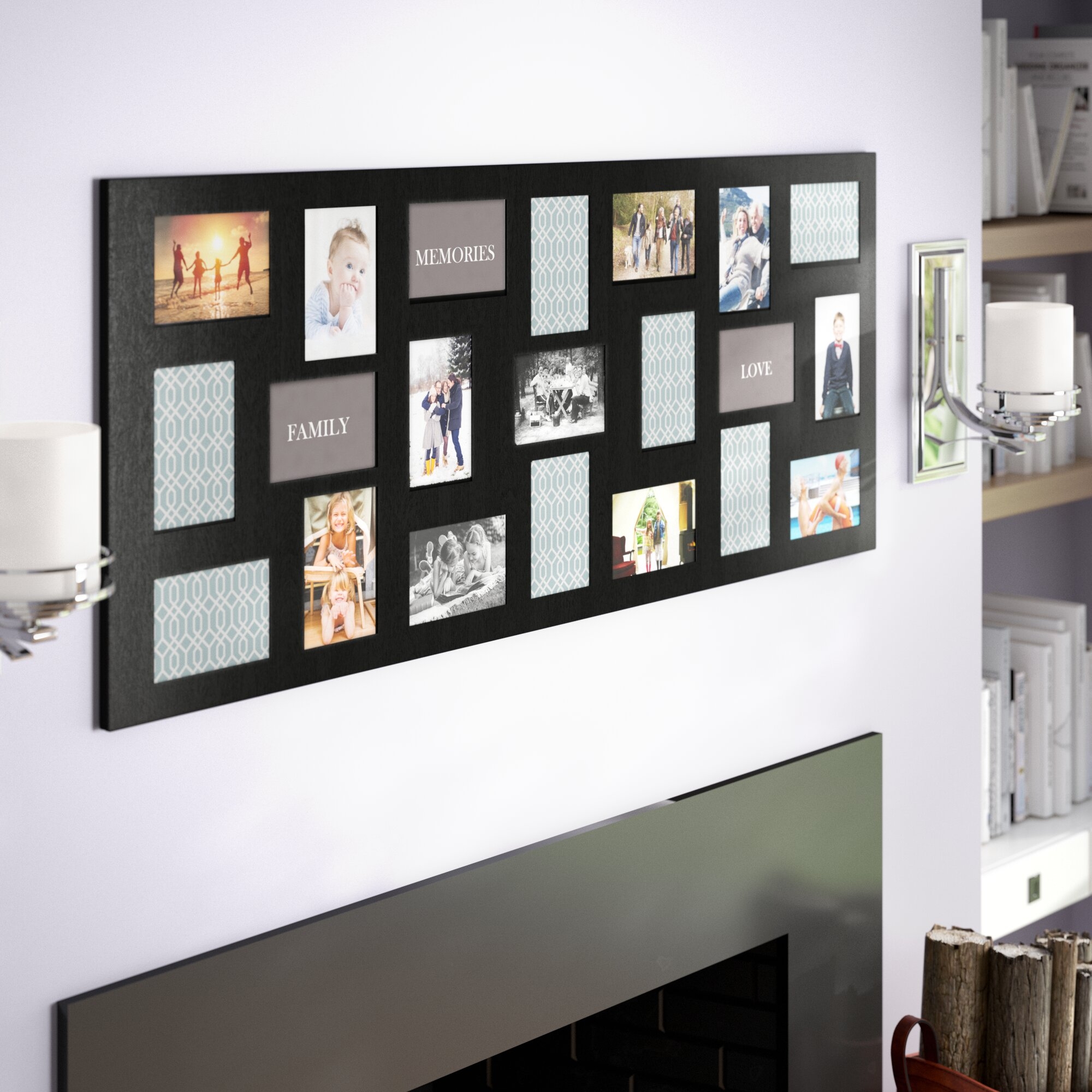 Black Plastic Hanging Collage Picture Frame