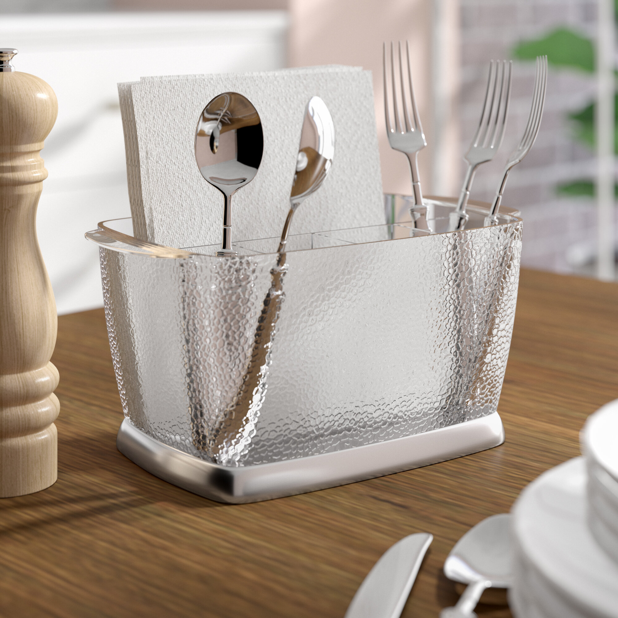 Black Plastic Napkin Holder