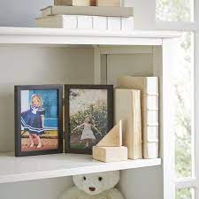 Black Wood Tabletop Double Picture Frame