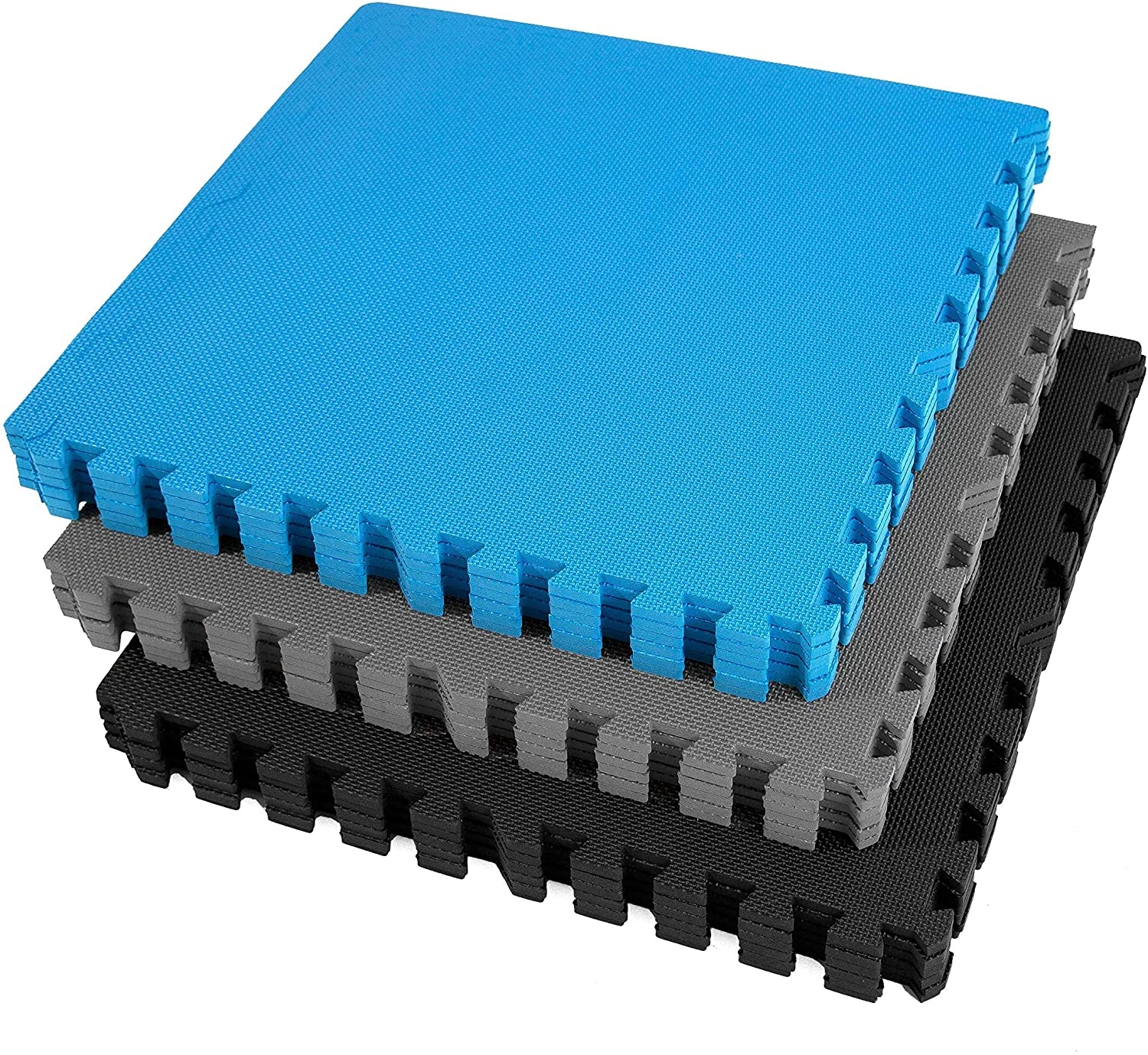 Blue Fitness Flooring Foam Tile