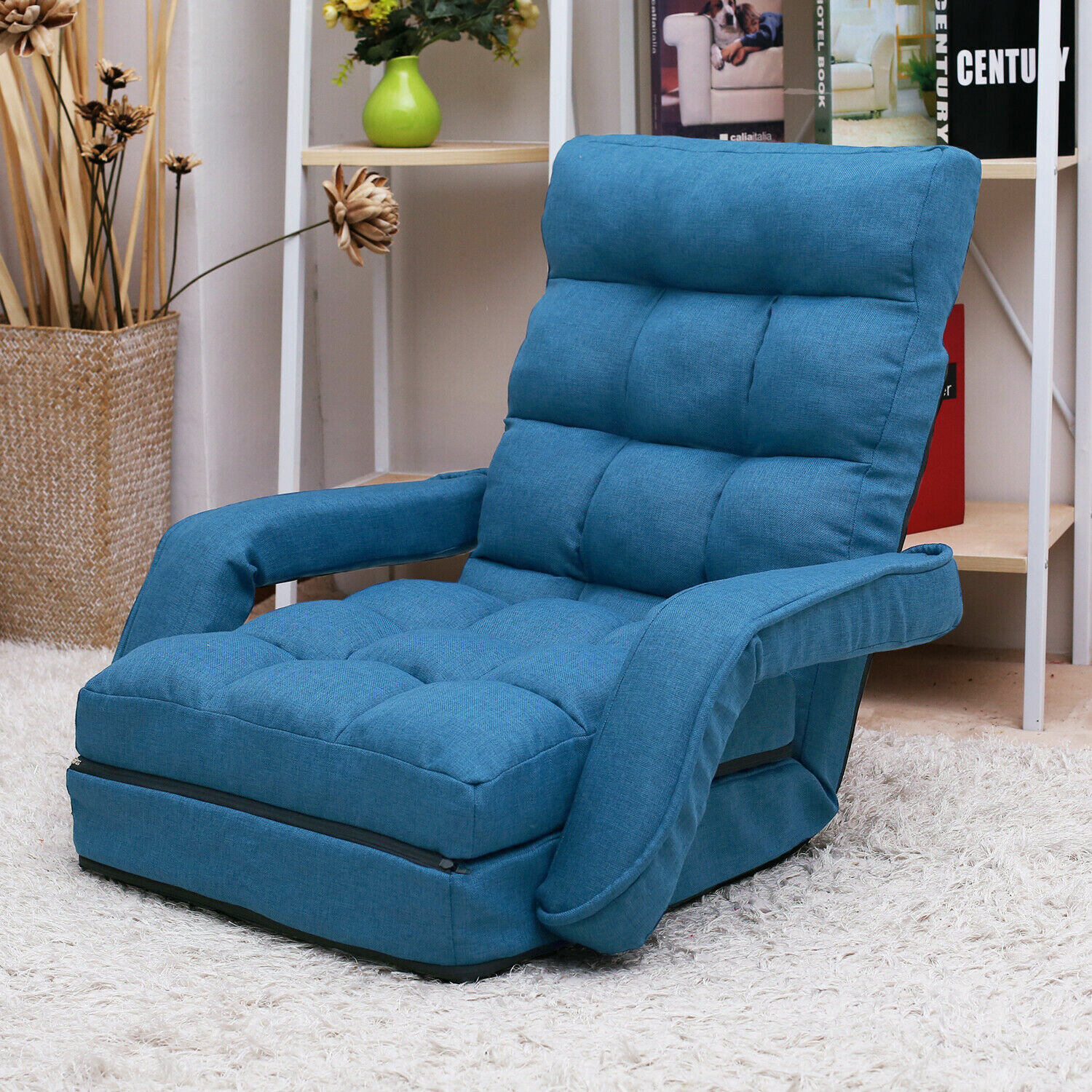 Blue Foldable Canopy Kids Chair 