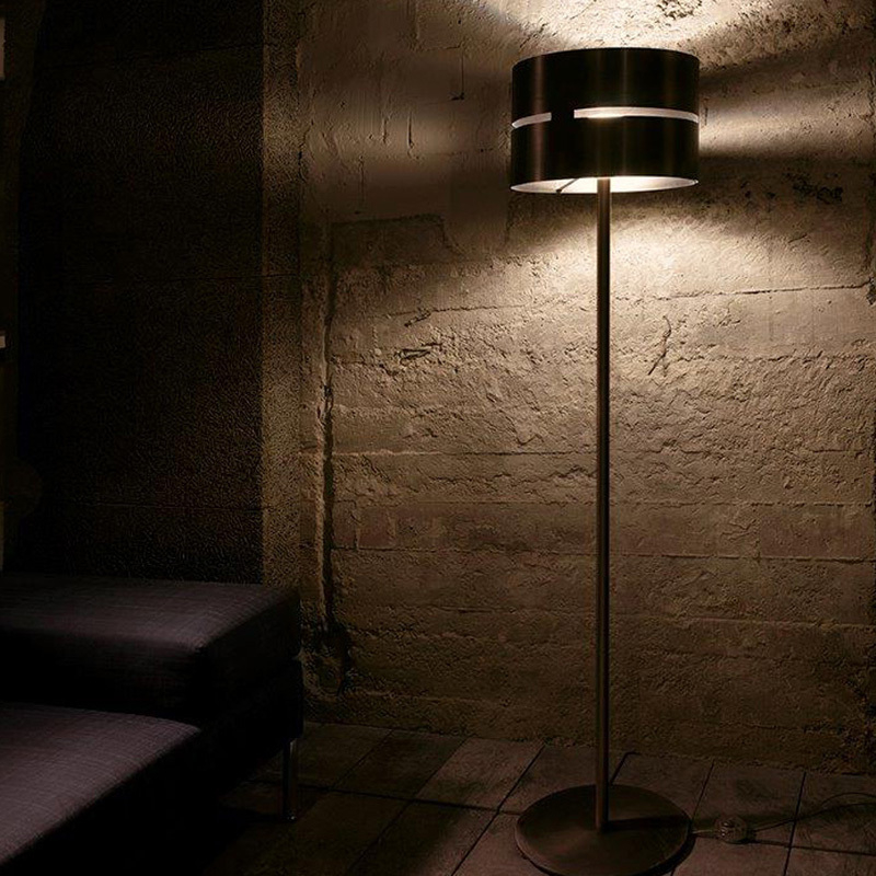 Bronze Metal Halogen Floor Lamp