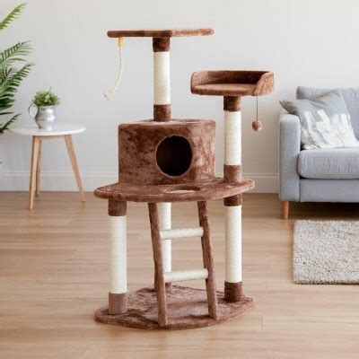 Brown Carpet Plush Cat Tree