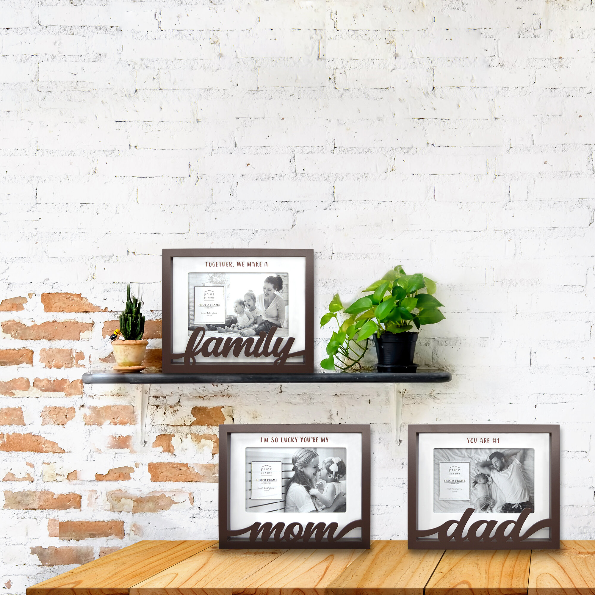 Brown Manufactured Wood Shadow Box Picture Frame