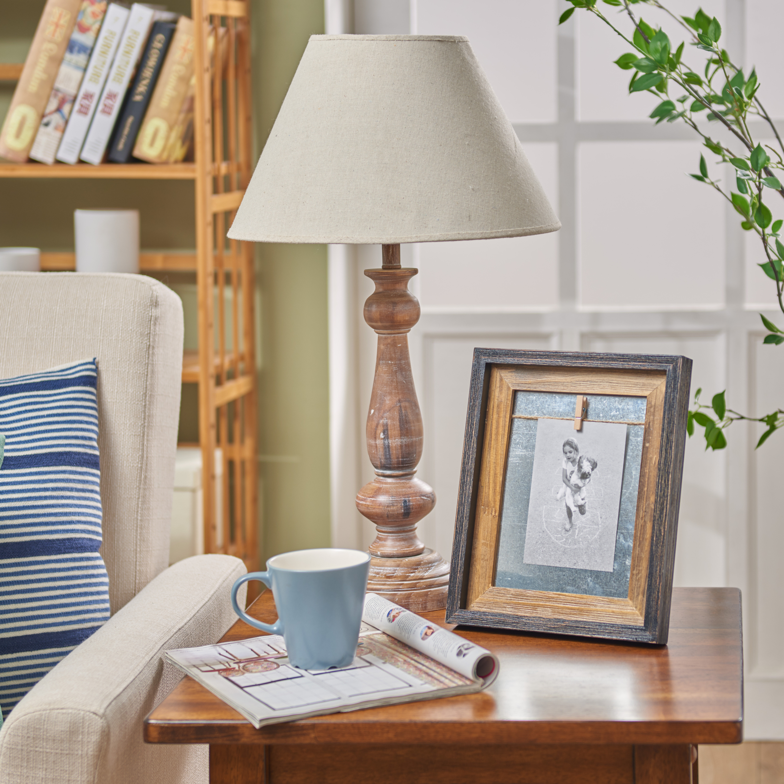 Brown Wood Tabletop Picture Frame