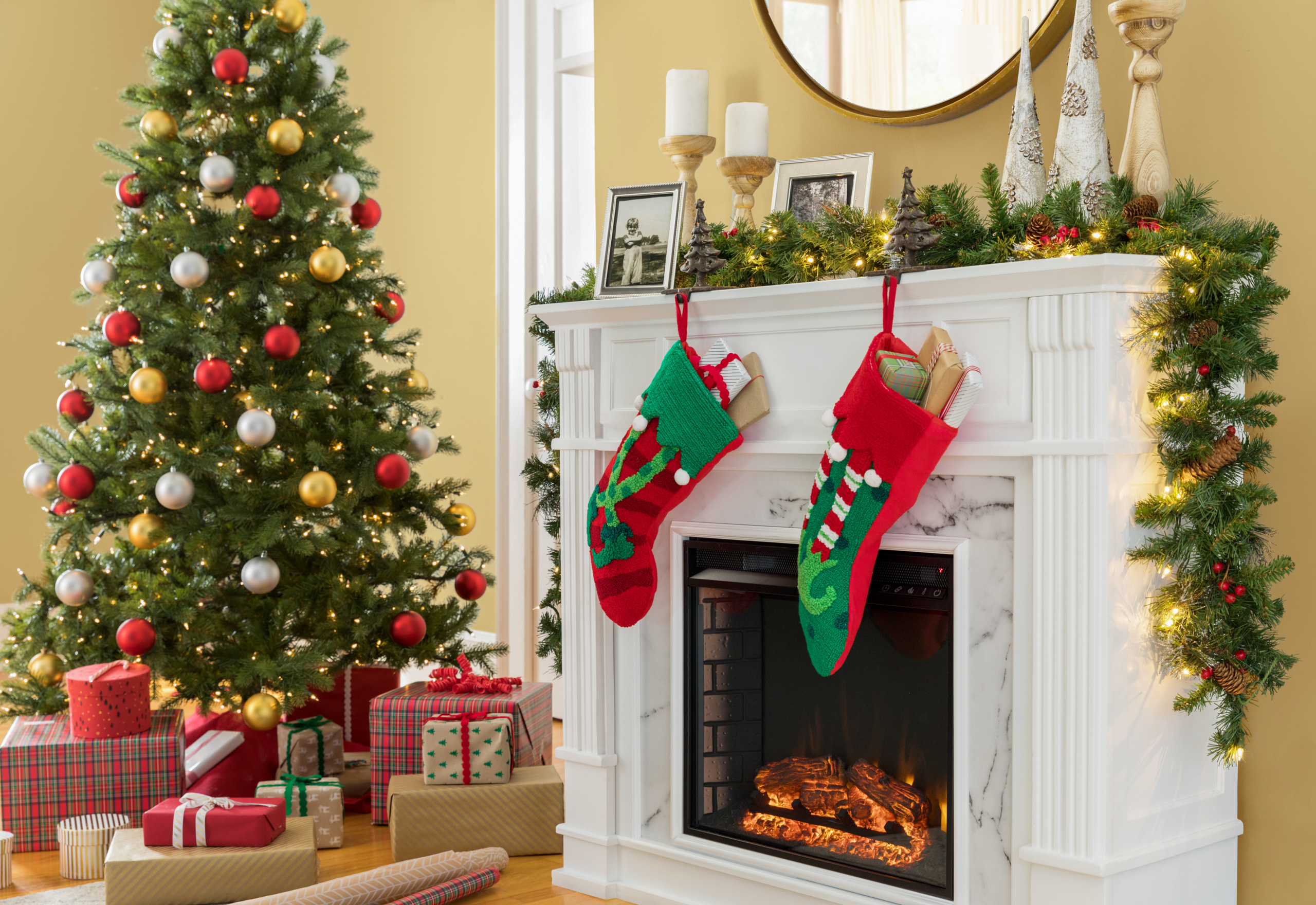 Burnish Orange Plastic Ball Ornament
