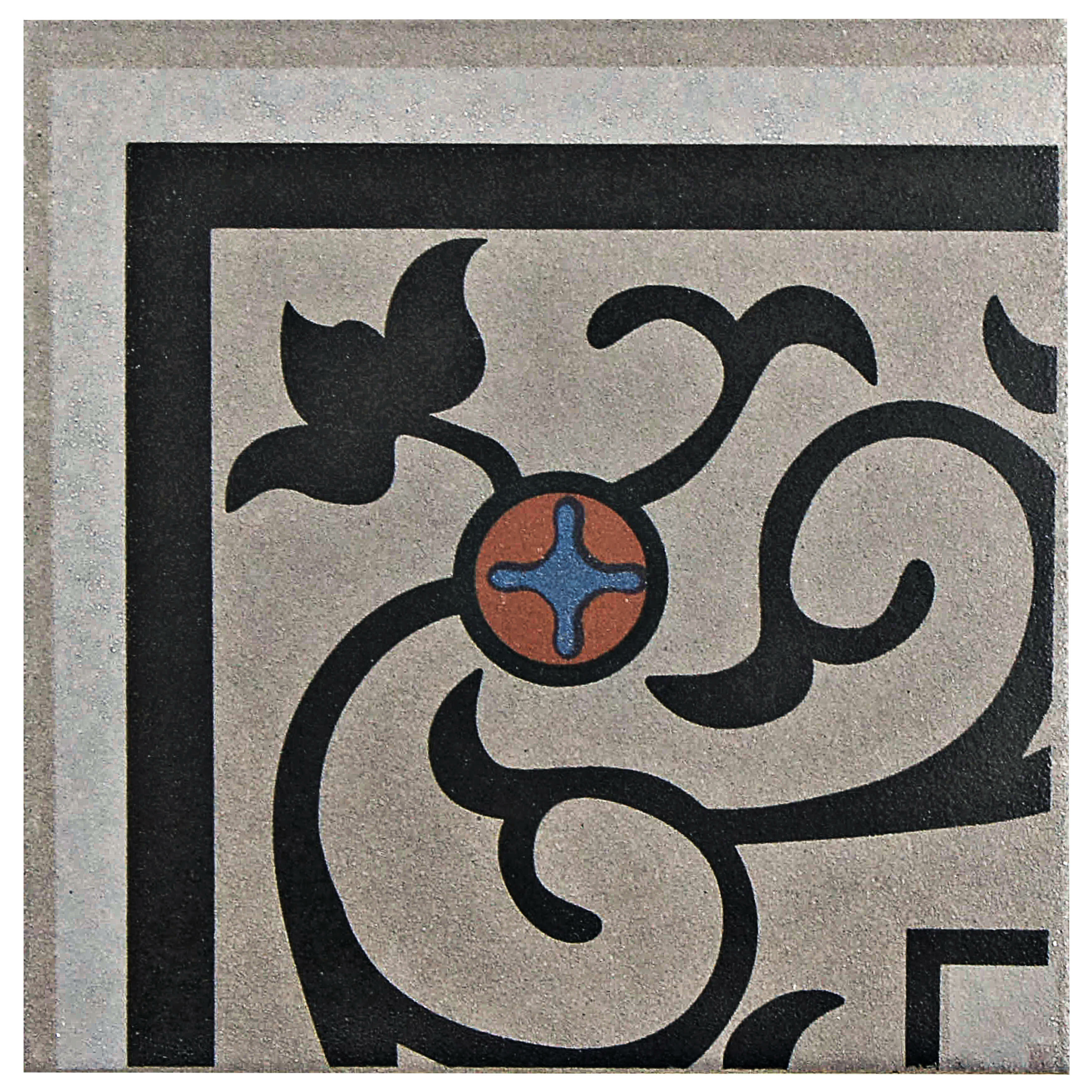 Ceramic Glazed Decorative Murals Tile in Grey