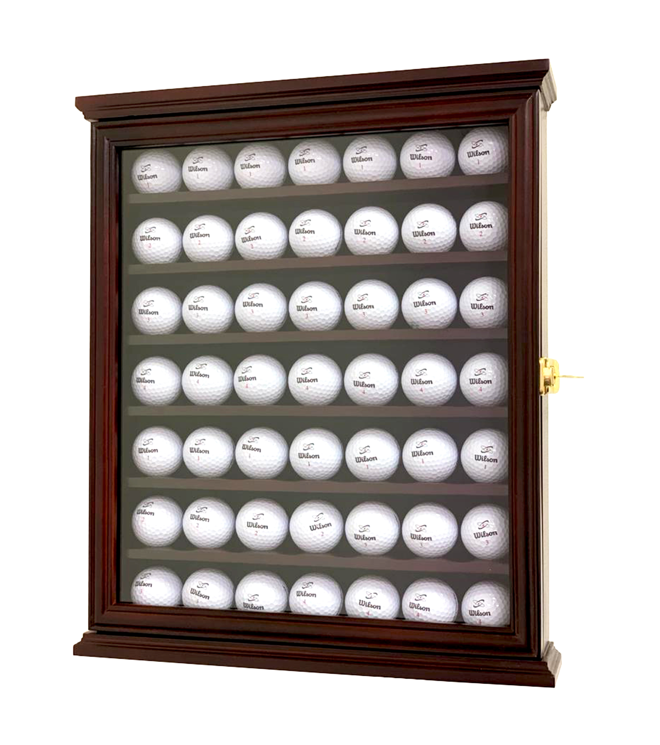 Cherry Solid Wood Golf Ball Display Case