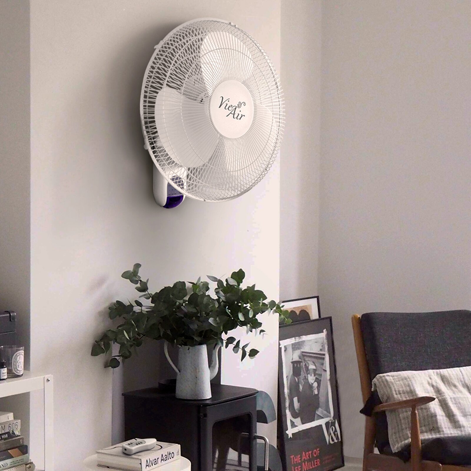 Classic White Wall Mounted Fan