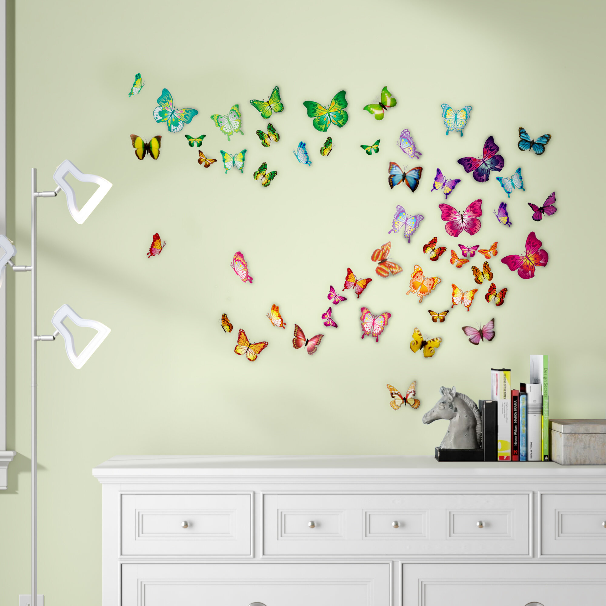 Colourful Butterfly Vinyl Wall Sticker