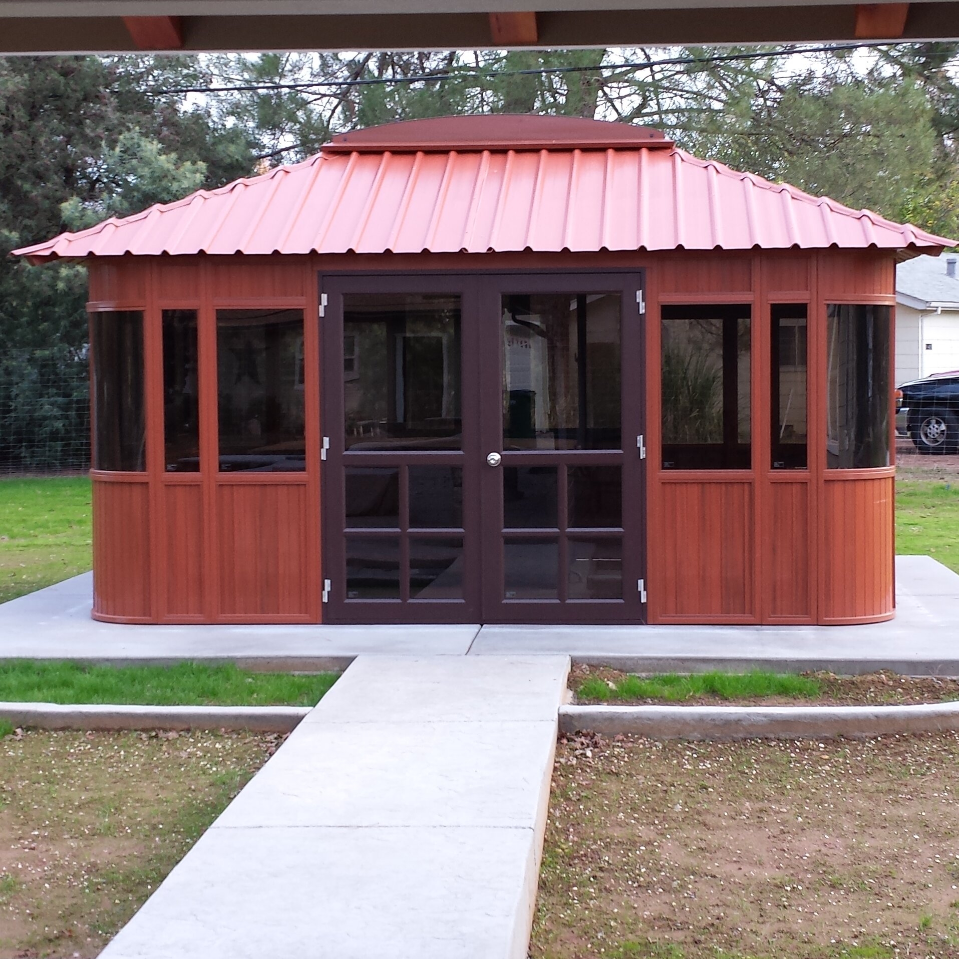 Composite Wood PVC Patio Gazebo