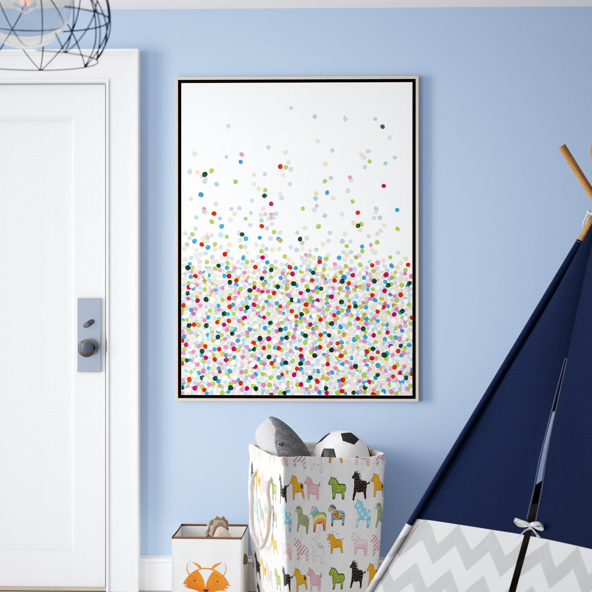Cream Abstract Vertical Framed Art