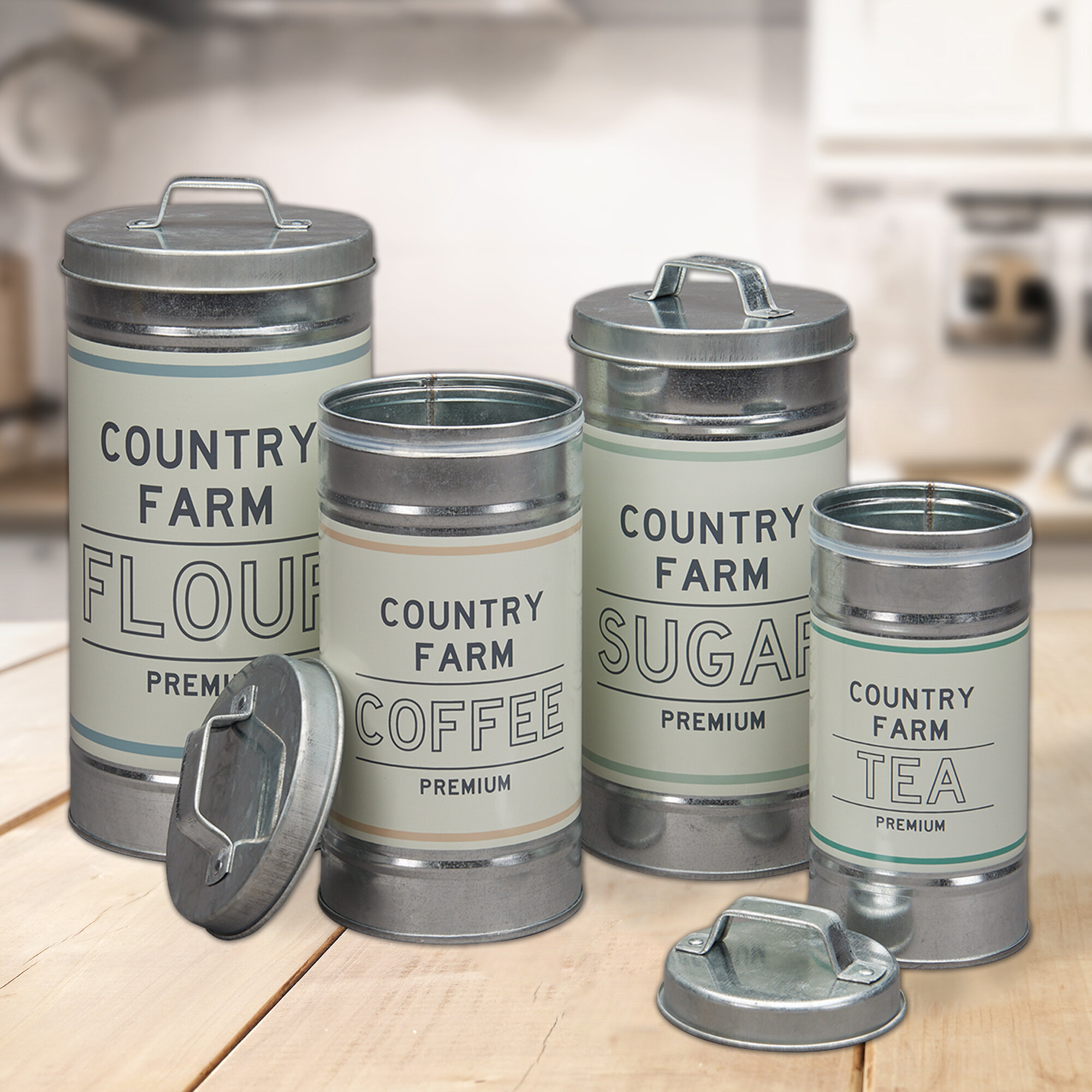 5 Expert Tips To Choose Kitchen Canisters Jars VisualHunt   Decorative Nesting 4 Piece Coffee Set 