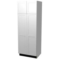 Double Door White Pantry Cabinet