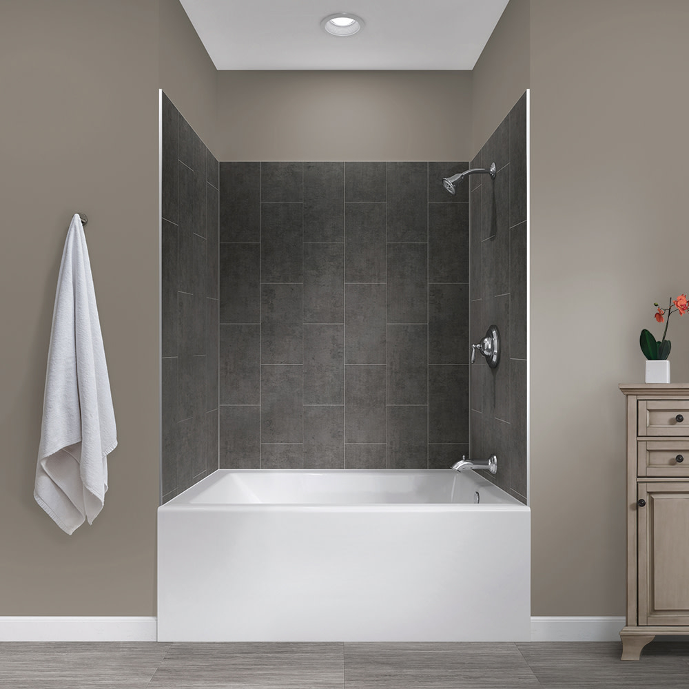 Driftwood Composite PVC Five Panel Shower Wall